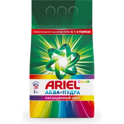 Стиральный порошок Ariel Color Аква-Пудра Насыщенный цвет автомат