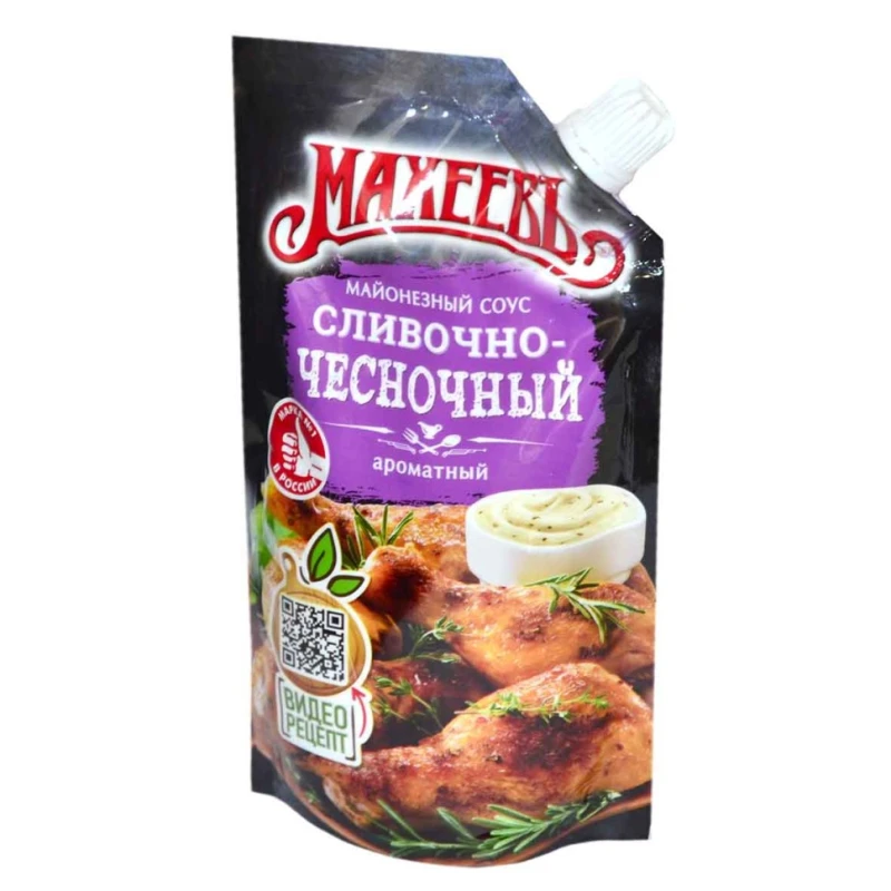 Соус майонезный Махеевъ Сливочно-чесночный 25%