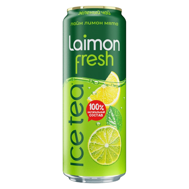 Напиток Laimon Fresh Зеленый чай лимон-лайм-мята