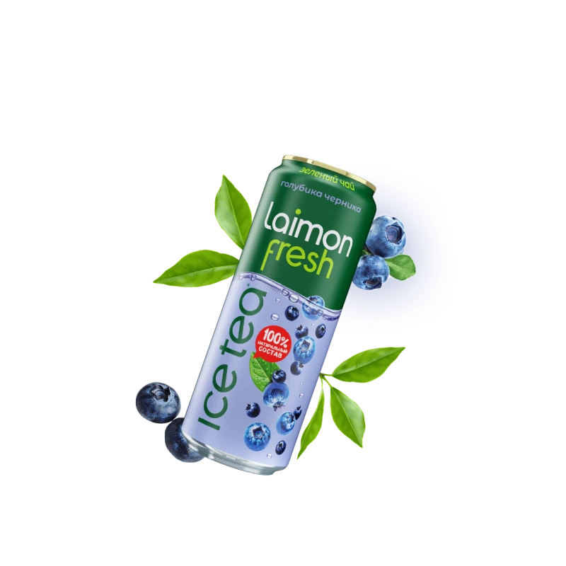 Напиток Laimon Fresh Зеленый чай Голубика-черника