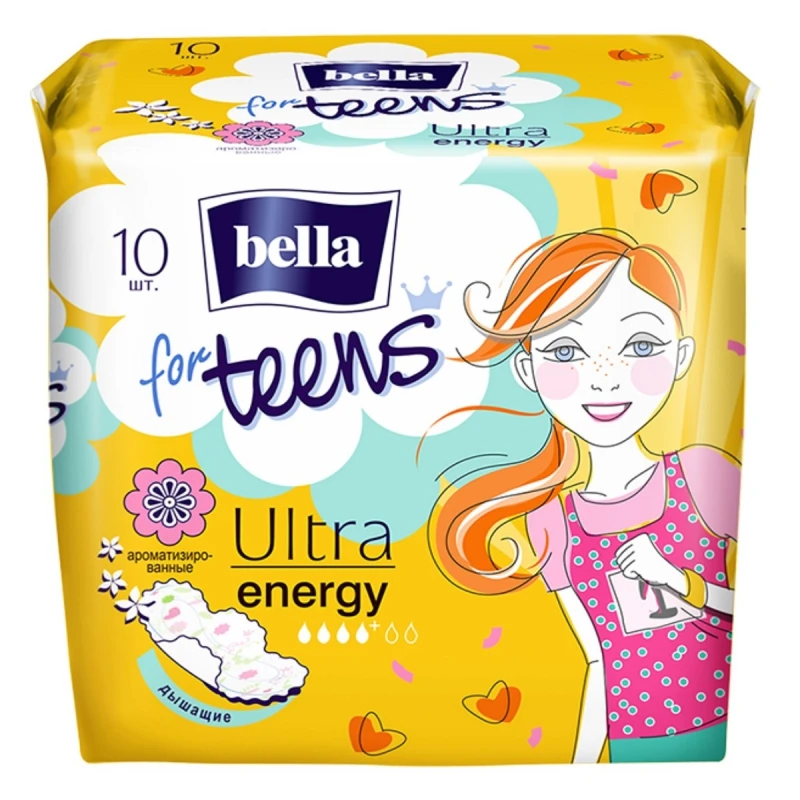 Прокладки Белла for teens Ultra Energy Deo ультратонкие 10 шт