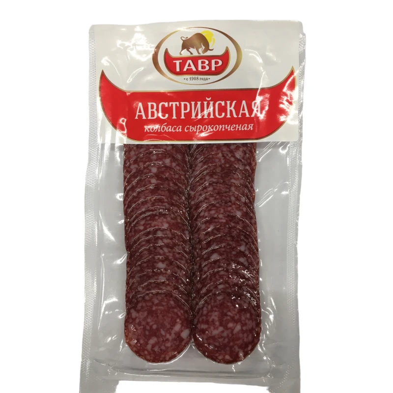 Колбаса Австрийская с/к п/с МП в/у Тавр нарезка