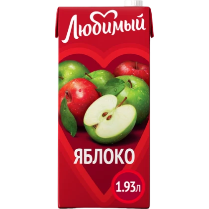 Напиток Любимый Яблоко осветленный сокосодержащий