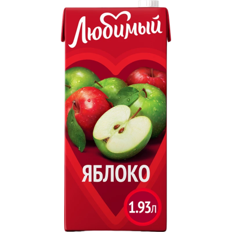 Напиток Любимый Яблоко осветленный сокосодержащий