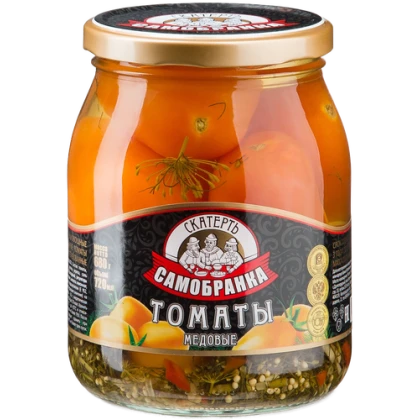 Томаты Скатерть-Самобранка желтые маринованные