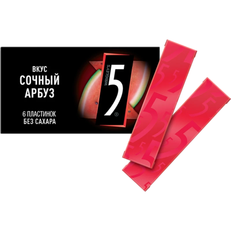 Жевательная резинка FIVE Сочный арбуз без сахара