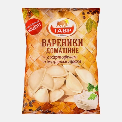 Вареники Тавр Домашние с картофелем и жареным луком
