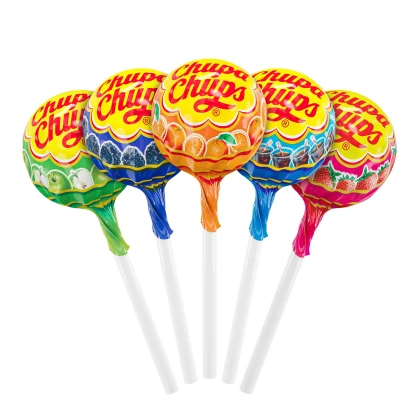 Карамель Chupa Chups фруктовая с соком и колой в ассортименте