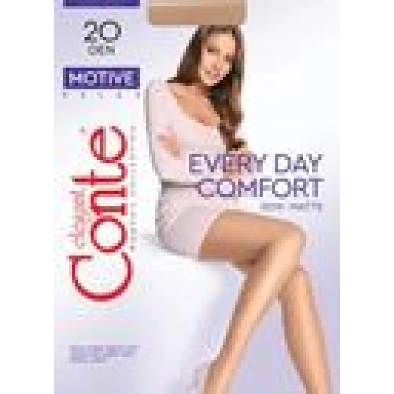 Колготки женские Conte Elegant Motive 20 den, natural, размер 4