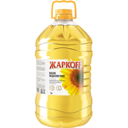 Масло подсолнечное Жаркофф рафинированное дезодорированное