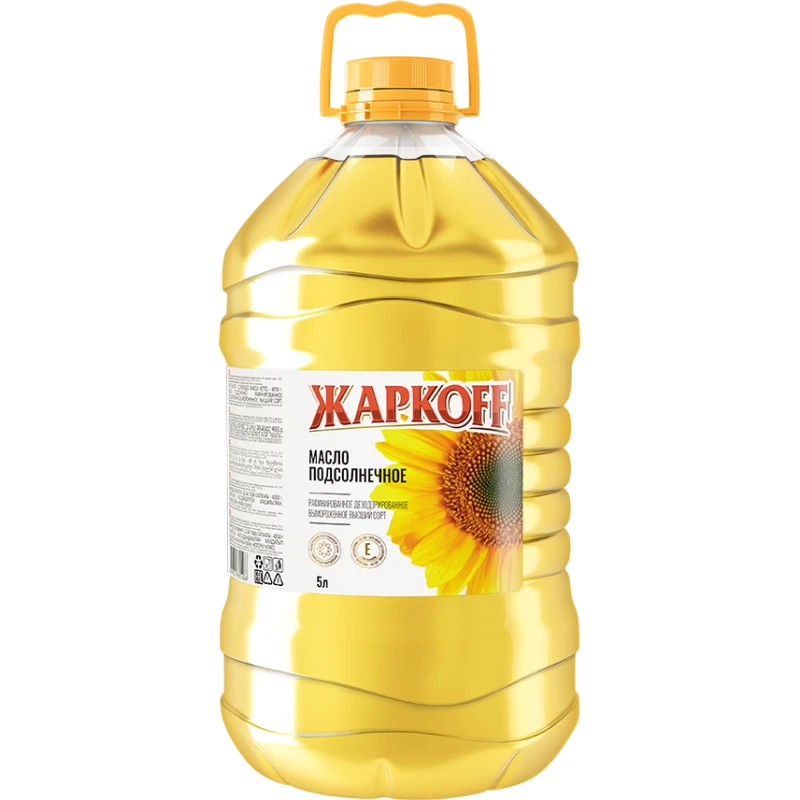 Масло подсолнечное Жаркофф рафинированное дезодорированное