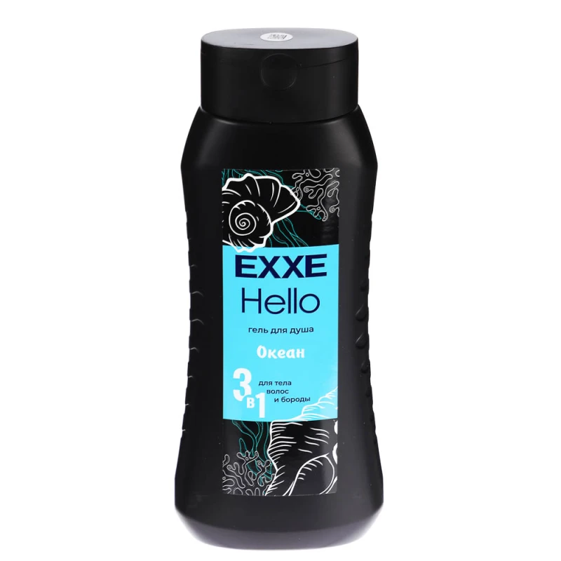 Гель для душа мужской EXXE Hello 3в1 Океан