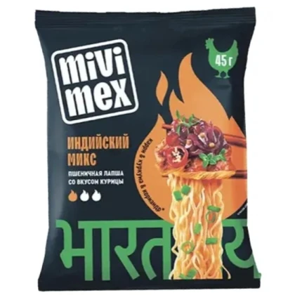 Лапша пшеничная MIVIMEX «Индийский микс» со вкусом курицы