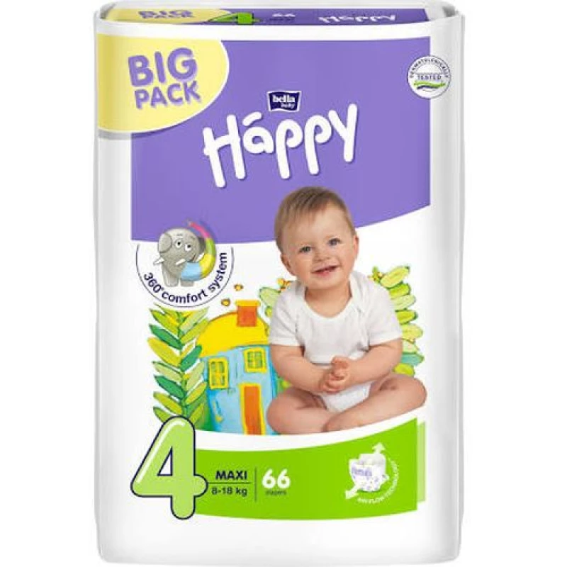 Подгузники детские Bella Baby Happy Maxi №4 66 шт.