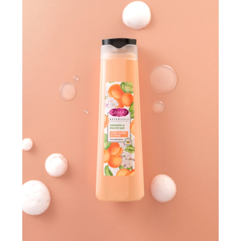Гель для душа Camay Botanicals Абрикос и масло ши