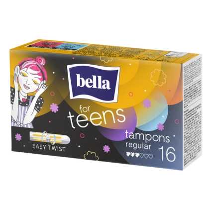 Тампоны Bella For Teens Regular без аппликатора, 16 шт.