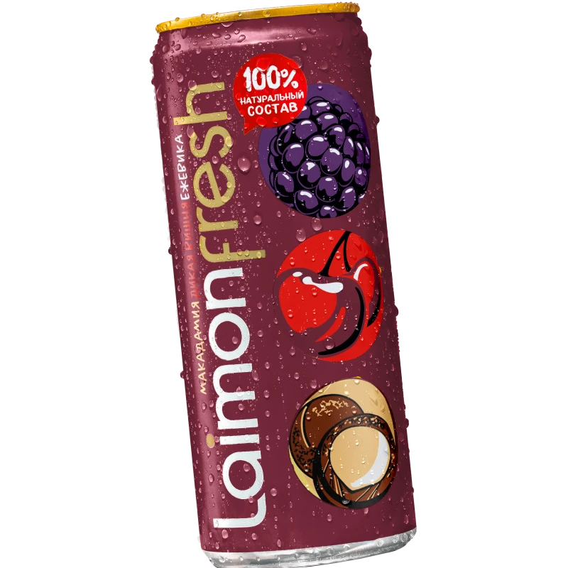 Лимонад Laimon Fresh Дикая вишня-Ежевика-Макадамия